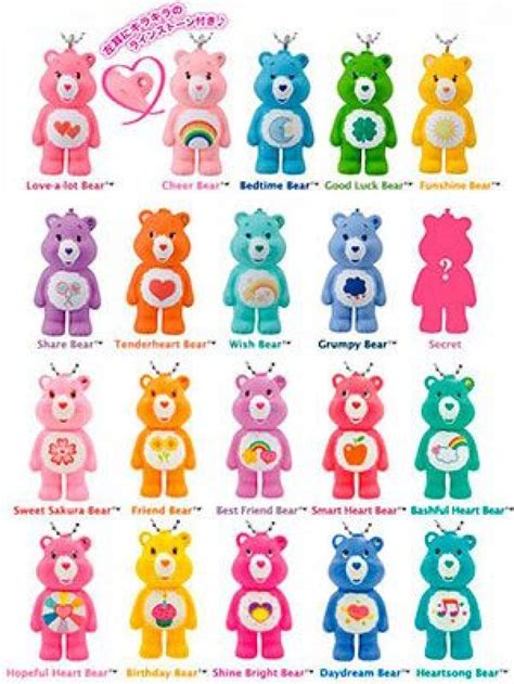 care bear names and colors